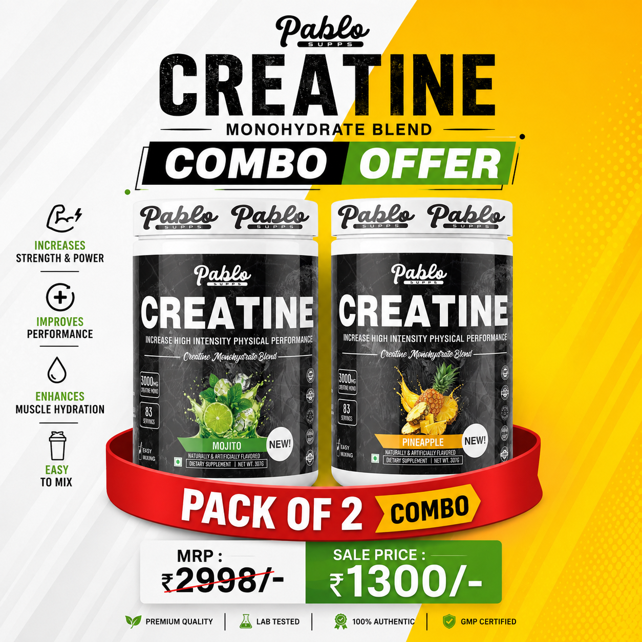 Creatine Monohydrate Blend - Pack of 2 - Image 3